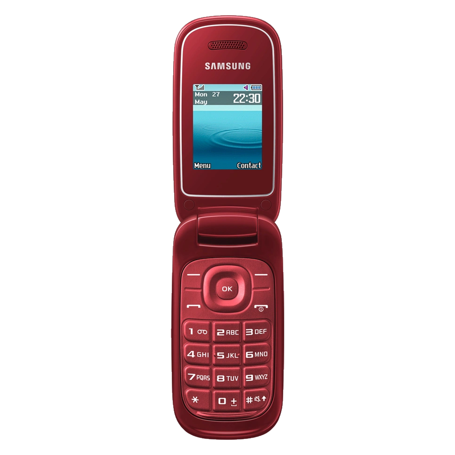 Celular Samsung E1272 Flip Dual SIM Tela 1,7" - Vermelho