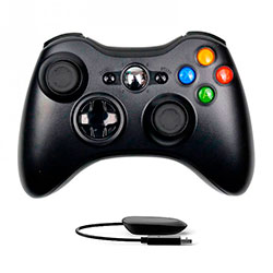 Controle Xbox 360 PC c/ Fio Usb Preto KP-GM017