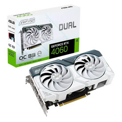 Placa de Vídeo Asus Dual OC White NVIDIA GeForce RTX 4060 8GB GDDR6 - 90YV0JC2-M0NA00