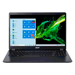 Notebook Acer A315-56-53E3 i5-1035G1 8GB / 256GB / Tela 15.6" / Windows 10 - Preto