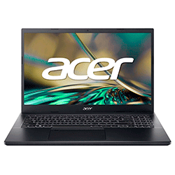 Notebook Acer Aspire 7 A715-76-73L8 Intel i7 12650H / 8GB RAM / 512 SSD / Tela Full HD 15.6" / Windows 11 - Preto

