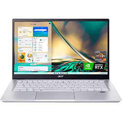 Notebook Acer SFX14-42G-R607 R7-5825U / 16GB / 512GB SSD / Tela 14" FHD / Windows 11 / RTX3050TI