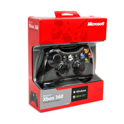 Controle com Fio para Xbox 360 - Preto