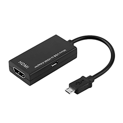 Cabo Adaptador Conversor HDMI (Fêmea) para Micro USB