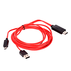 Cabo Adaptador HLD HDMI - USB - Micro USB