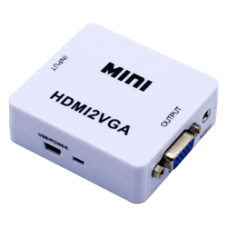 Cabo Adaptador Mini Conversor HLD HDMI para VGA Com Saída De Áudio 1080P
