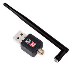 Adaptador Wi-Fi USB 1200Mbps Antena - Preto
