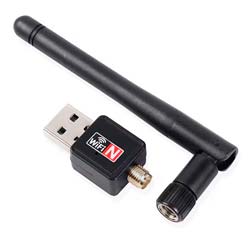 Adaptador Wi-Fi USB 600Mbps Antenas - Preto
