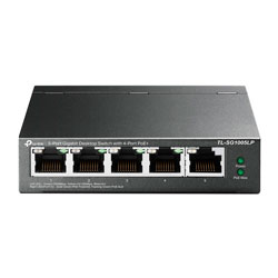 Hub Switch TP-Link TL-SG1005LP 5 Portas Gigabit 4POE+ 1000Mbps - Cinza