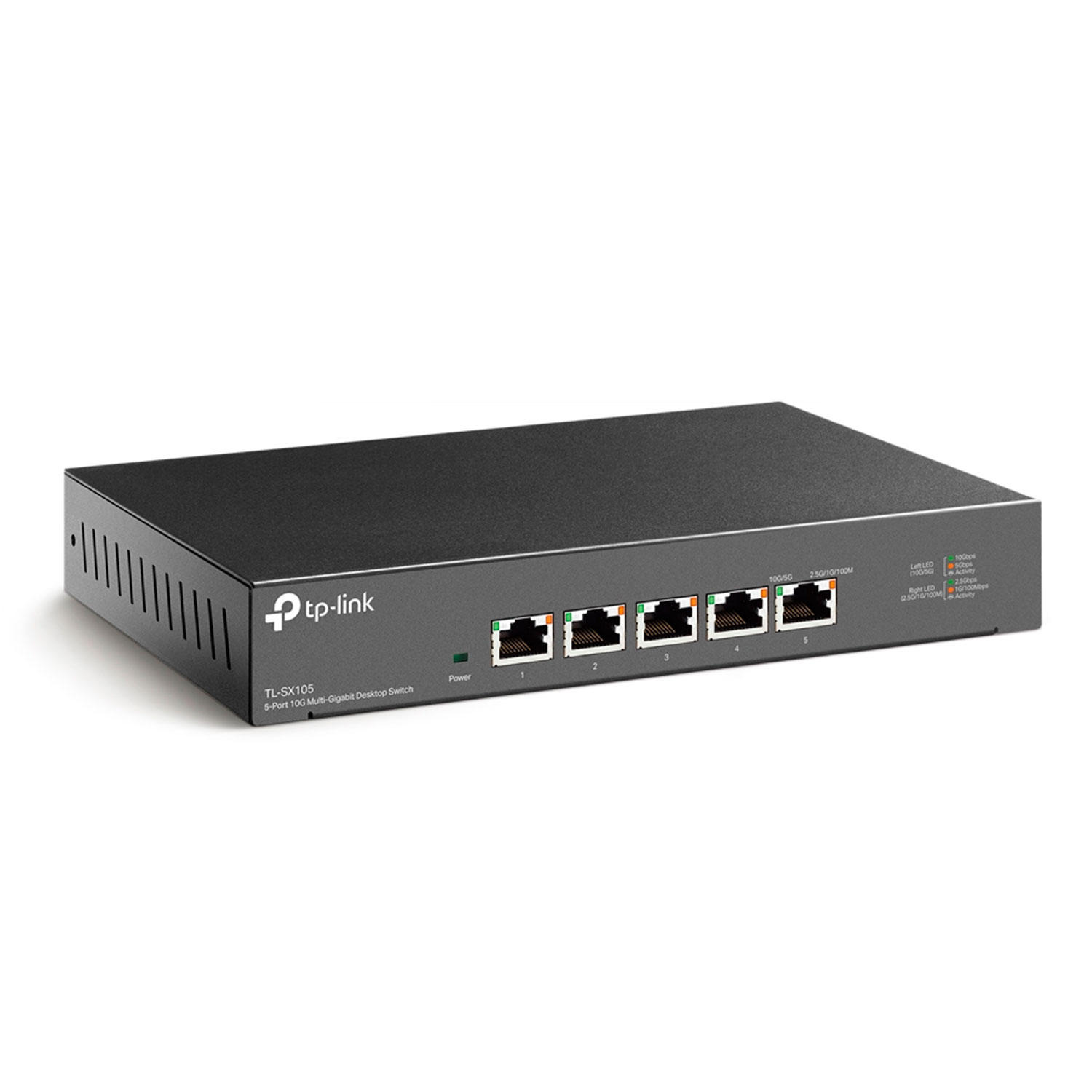 Hub Switch TP-Link TL-SX105 5 Portas 10 Gigabit - Cinza