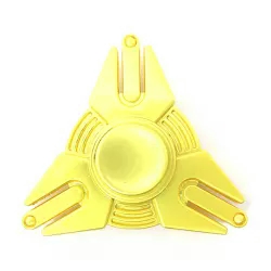 Spinner Anti Stress Metal 3 Pontas Triângulo Dourado