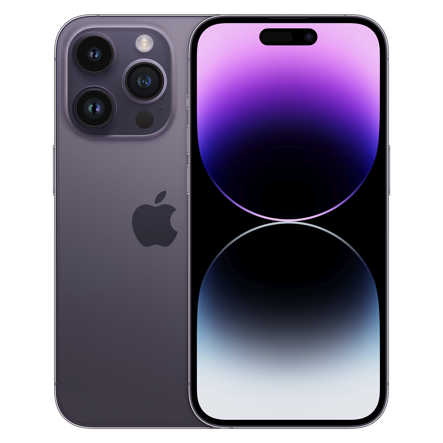 Celular Apple iPhone 14 Pro A2650 128GB / 5G / eSIM / Tela 6.1''/ Câmeras de 48MP+12MP+12MP e 12MP - Deep Purple
