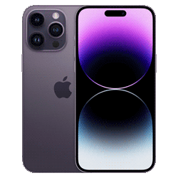 Celular Apple iPhone 14 Pro Max A2651 128GB / 5G / ESIM / Tela 6.7''/ Câmeras de 48MP+12MP+12MP e 12MP - Deep Purple 
