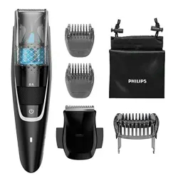 Barbeador Philips Vacuum Beard Trimmer BT7225 / 2 em 1 / 3 pontas