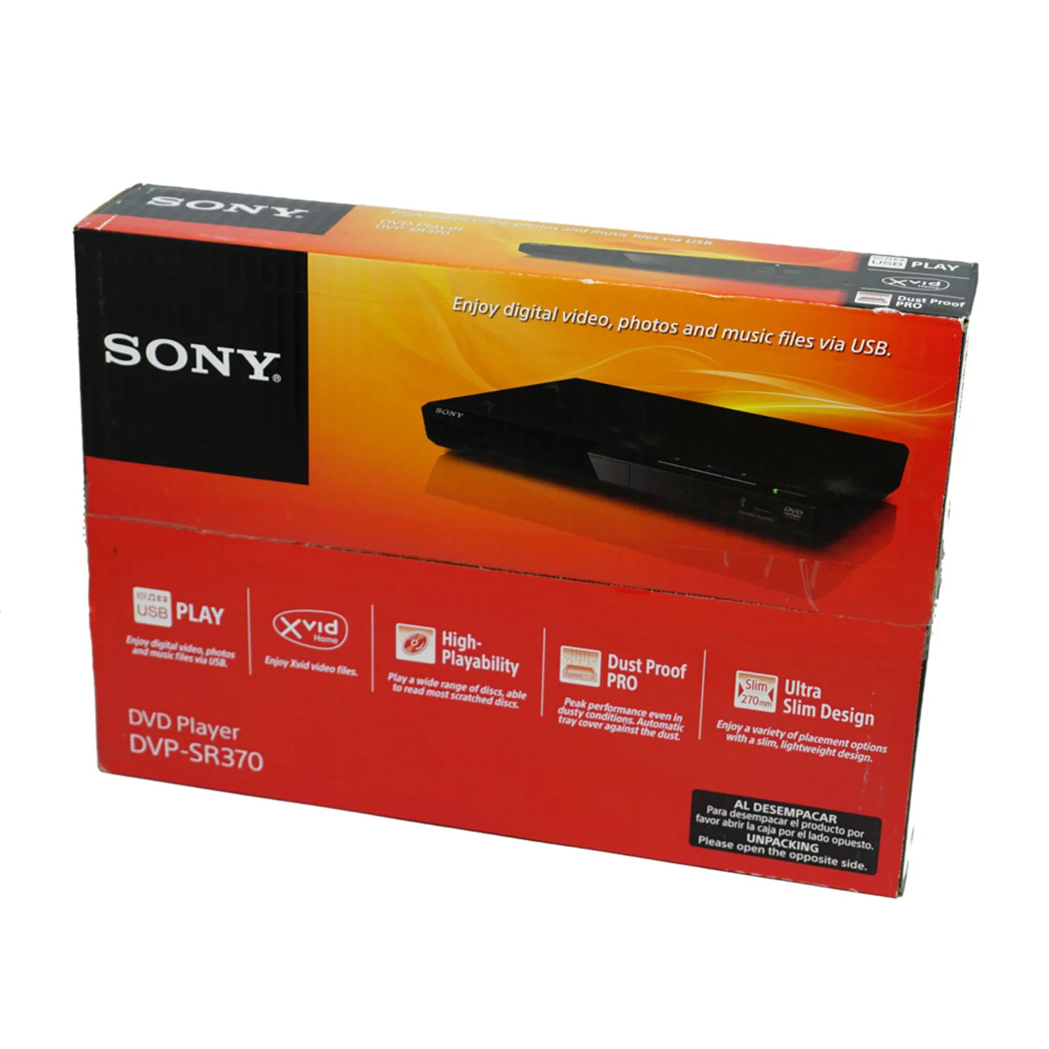 Dvd Sony Dvdsr370 Dvd/Usbplay/Sr370 2vol
