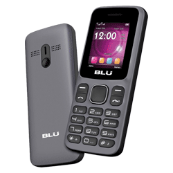 Celular Blu Z4 Z194 2G / Dual SIM / 32MB / 32MB / Tela  1.8" - Preto / Cinza
