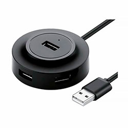 Adaptador Hub Satellite A-HUB12 USB 4 em 1 - Preto