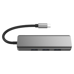 Adaptador Hub Satellite A-HUBC52 USB-C 5 em 1 - Cinza