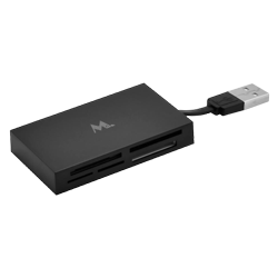 Leitor de Cartão de Memória MTEK CR-620 / USB 2.0 / 6 em 1 - Preto