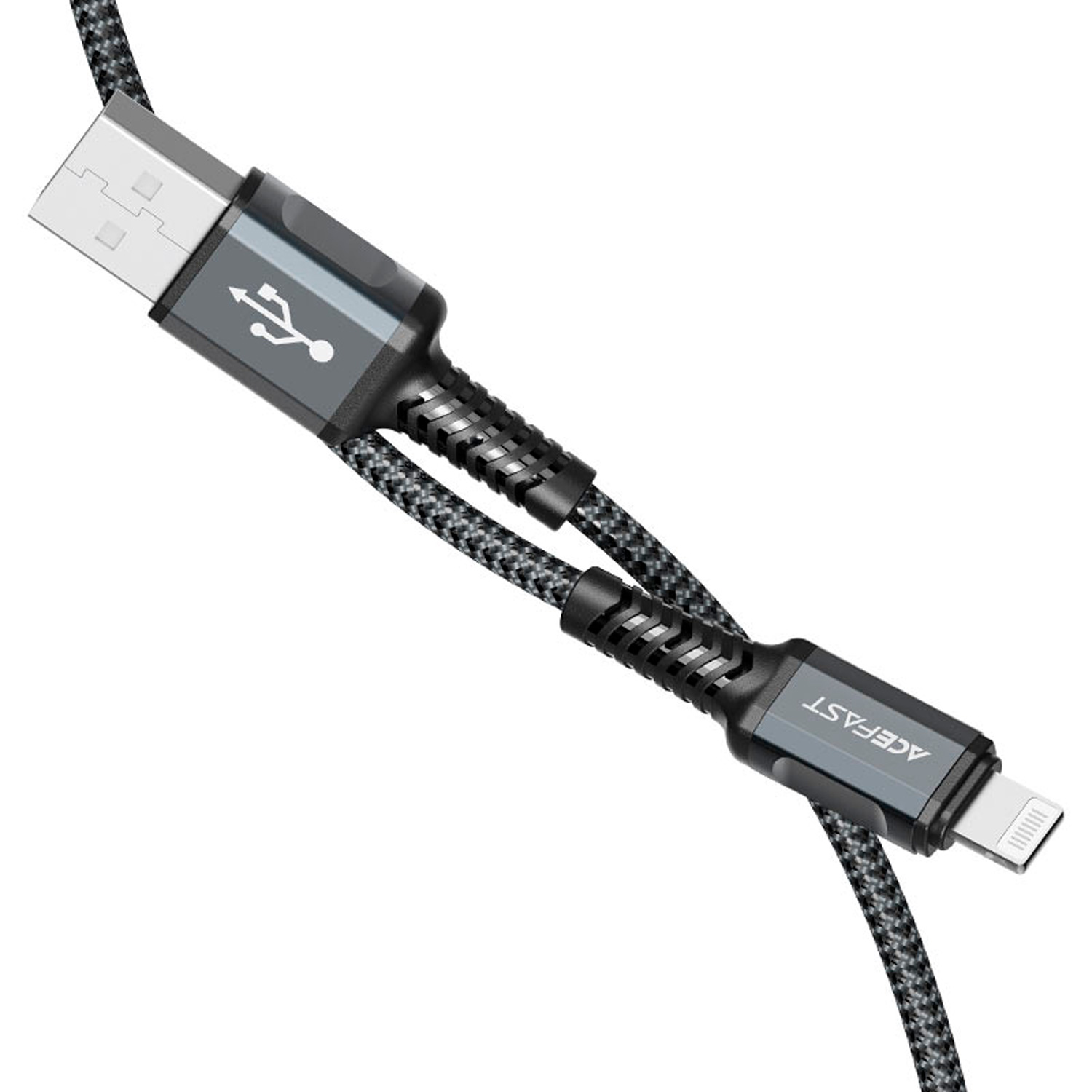 Cabo Acefast C1-02 USB-A para Lightning 1.20 Metros - Preto