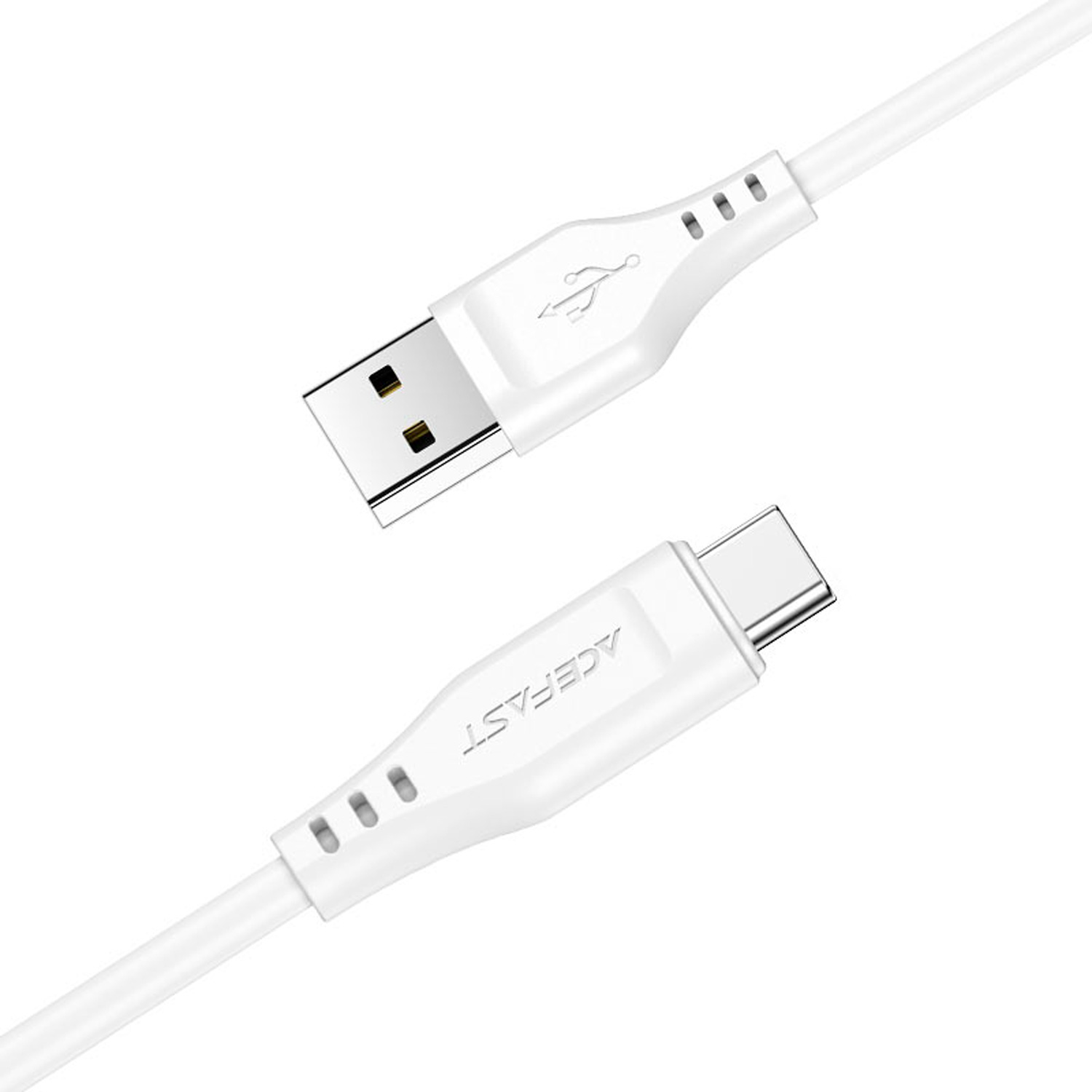 Cabo Acefast C3-04 USB-A para USB-C 1.20 Metros - Branco