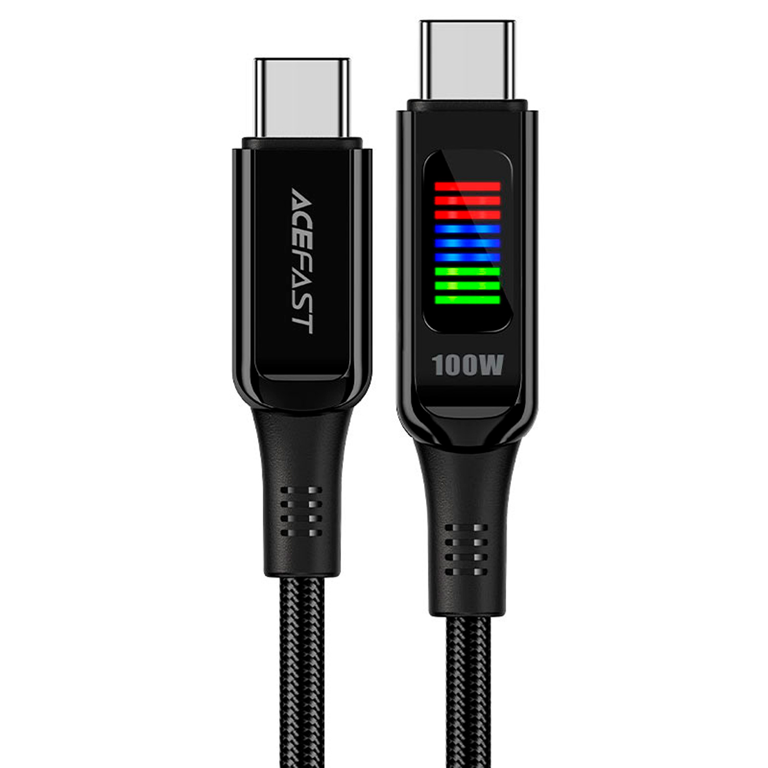 Cabo Acefast C7-03 USB-C para USB-C 100W 1.20 Metros - Preto