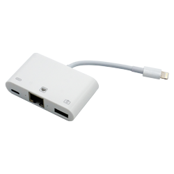 Cabo Adaptador HLD Lightning para USB-C / RJ45 / USB