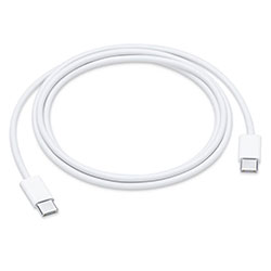 Cabo Apple USB-C MM093ZE/A para Macbook / 1 Metro - Branco (Original) 
