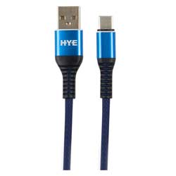 Cabo HYE HYE25BC USB-A para USB-C 1.2 Metros - Azul