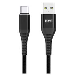 Cabo HYE HYE25C USB-A para USB-C 1.2 Metros - Preto