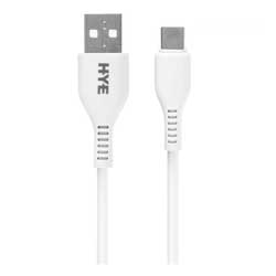 Cabo HYE HYE30C USB-A para USB-C 1 Metro - Branco