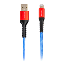 Cabo USB Magnavox MAC6419-MO Lightning / 1,5m - Azul e Vermelho