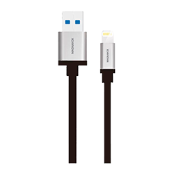 Cabo USB para iPhone Magnavox MAC5319-MO Lightning 1m - Preto e Prata