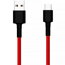 Cabo USB Xiaomi Mi Braided TIPO-C 1M - Vermelho (SJX10ZM)(SJV4110GL)