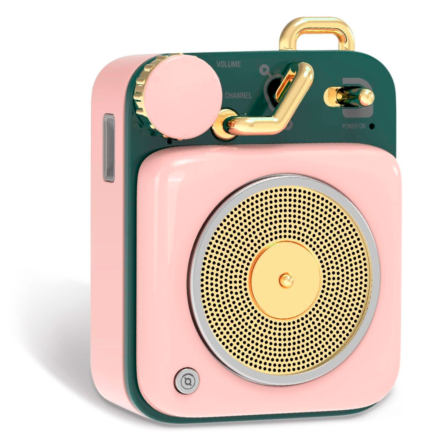 Caixa de Som Portátil Muzen Mini Button - Rosa