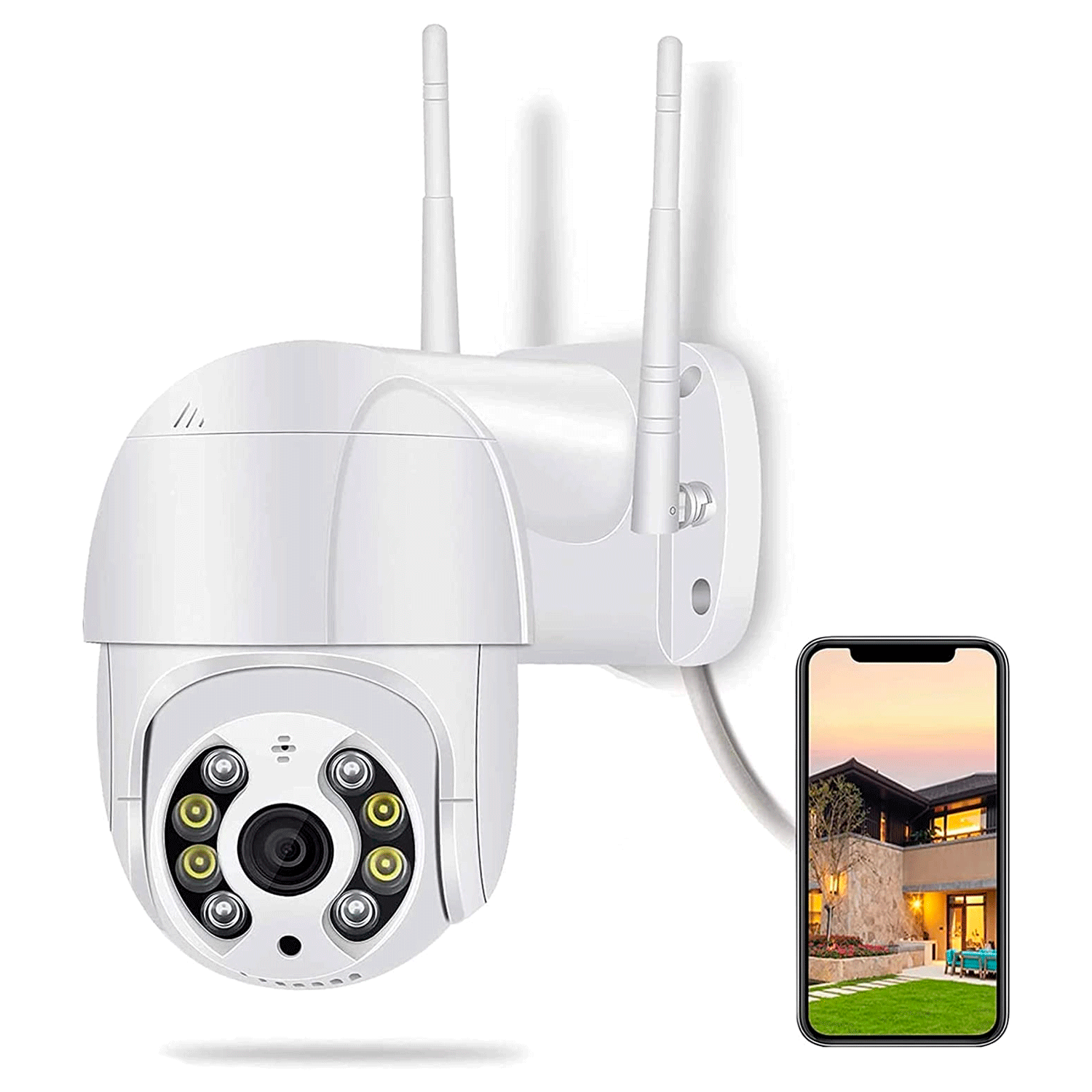 Câmera de Segurança IPF-06A Full HD 4MP WiFi - Branco
