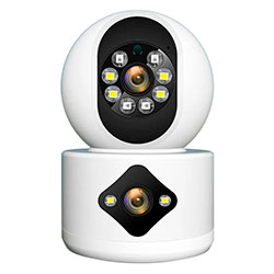 Câmera de Segurança Smart IPD-01 Dual Câmera 4MP WiFi - Branco