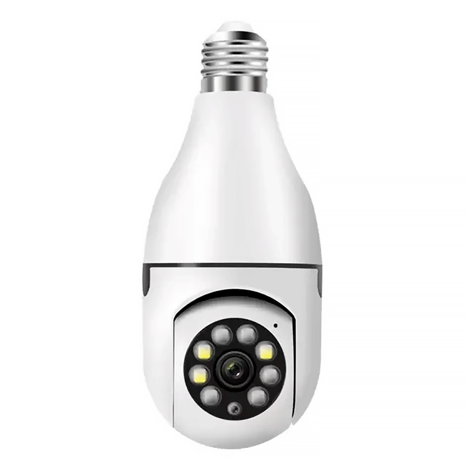 Lâmpada com Câmera P-02B Wi-Fi 2MP Giratória Aplicativo V380 Pro - Branco