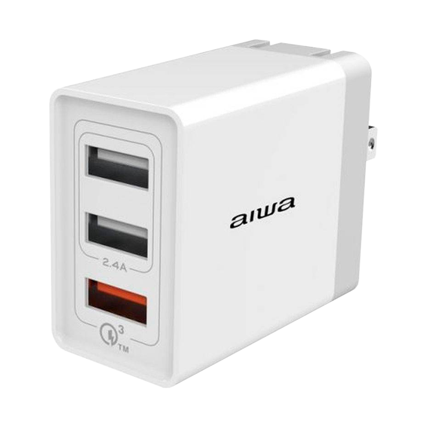 Carregador Aiwa AWP2232QW 3 Saída USB - Branco