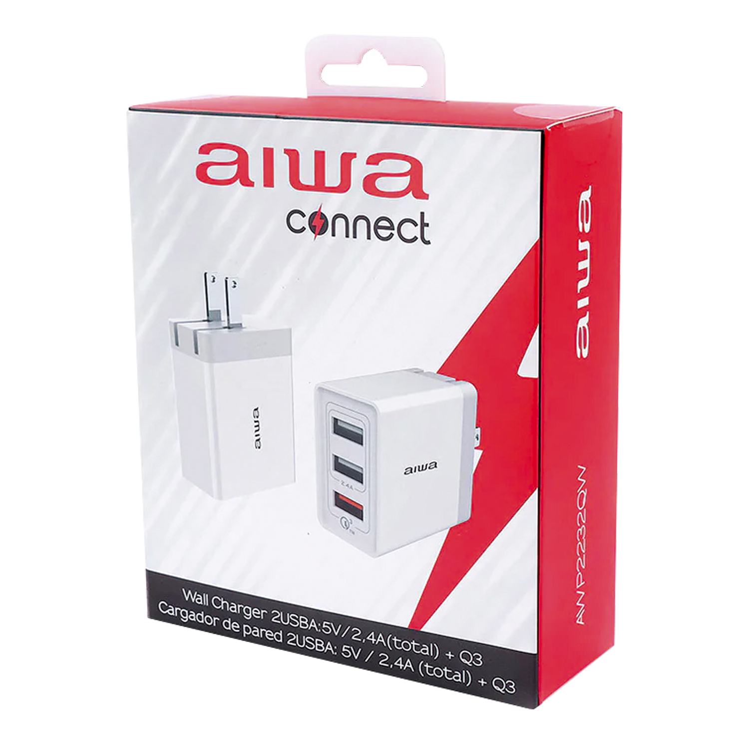 Carregador Aiwa AWP2232QW 3 Saída USB - Branco