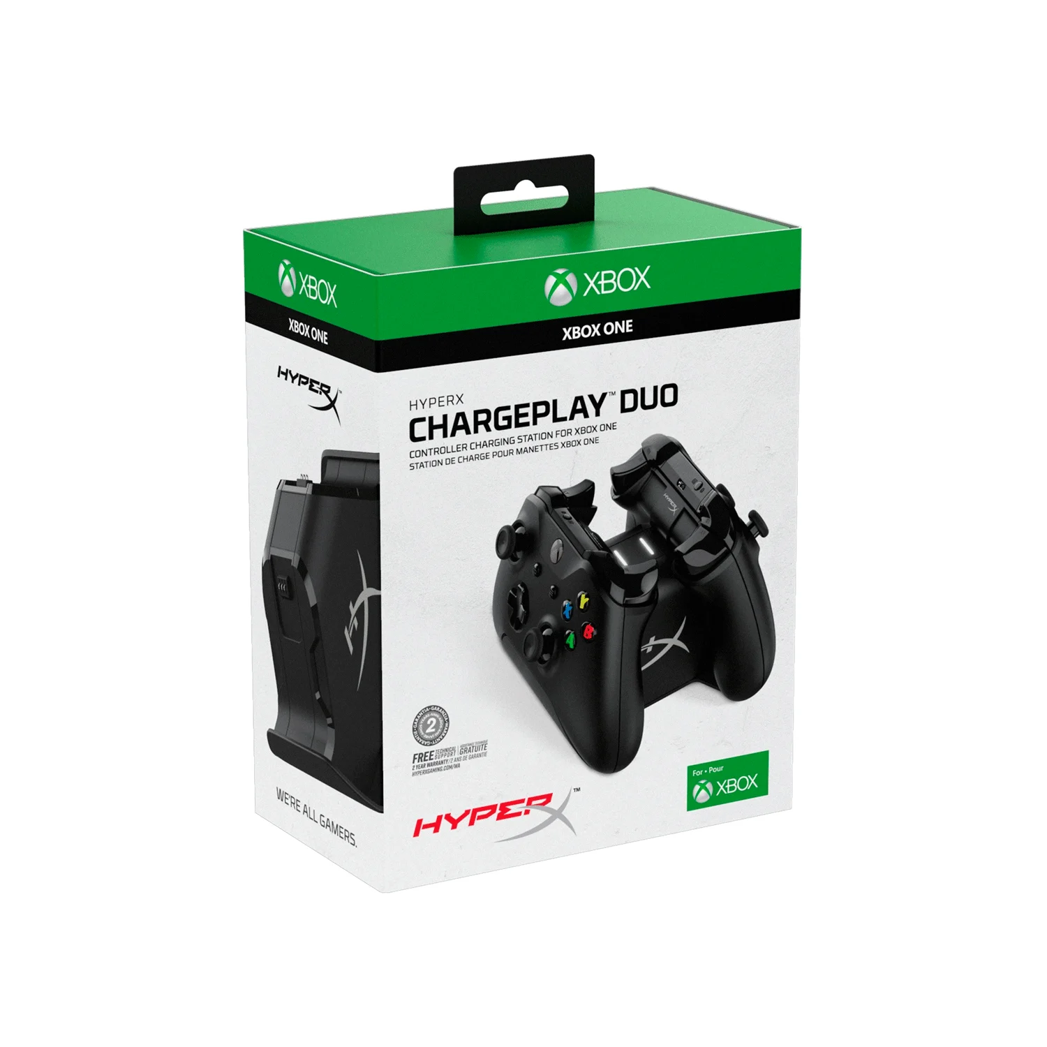 Carregador para Controle HyperX ChargePlay Duo, Xbox One, 2 Portas, HX-CPDUX-C