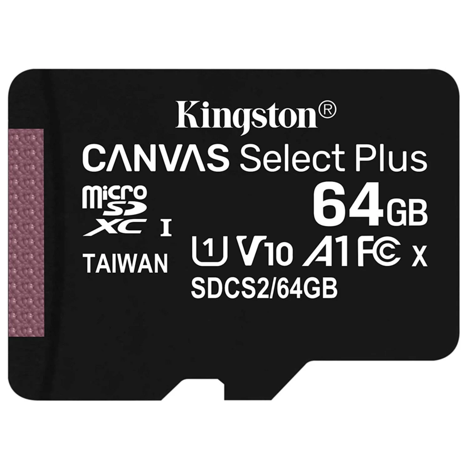 Cartão de memória Micro SD C10 Kingston 64GB / 100MBS - (SDCS2/64GB)