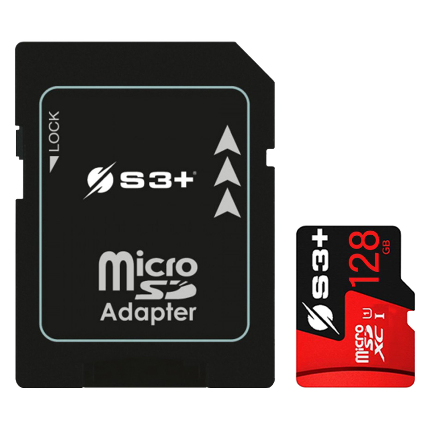 Cartão de Memória Micro SD S3+ S3SDC10V30E- C10  / 128GB 2X1