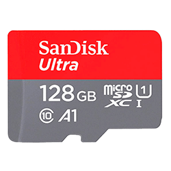 Cartão de Memória Micro SD Sandisk High Endurance 128GB / C10 / V30 / 2X1 - (SDSQQNR-128G-GN6IA)