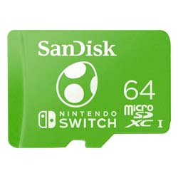 Cartão de Memória Micro SD SanDisk Nintendo Switch 64GB - SDSQXAO-064G-GN6ZN
