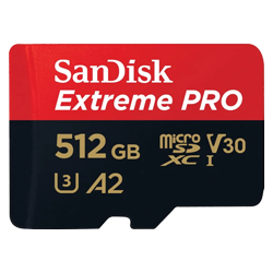 Cartão de Memória Micro SD Sandisk Ultra 512GB / C10 - (SDSQXCD-512-GN6MA)
