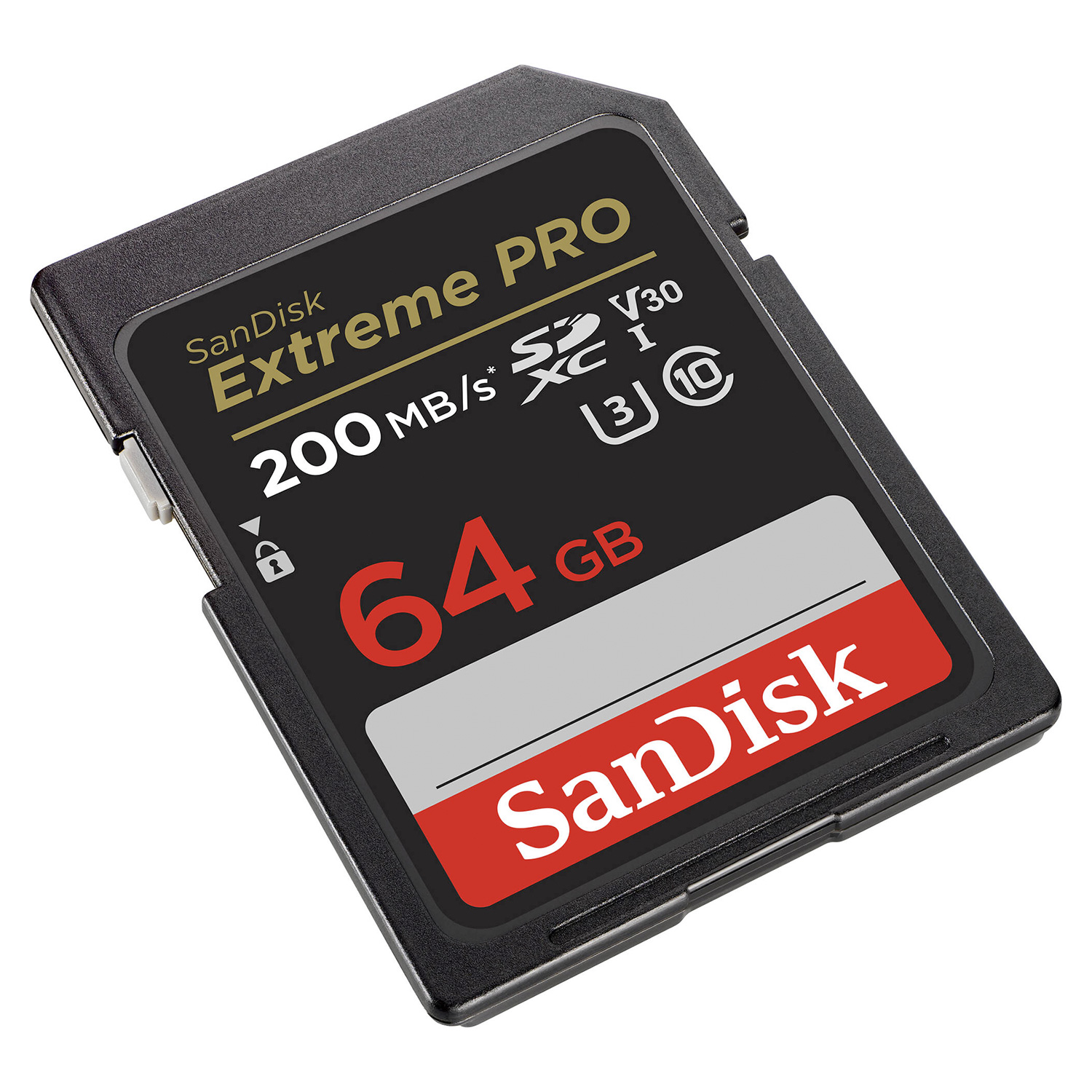 Cartão de Memória Sandisk Extreme Pro 64GB / U3 / 200MBs - (SDSDXXU-064G-GN4IN)
