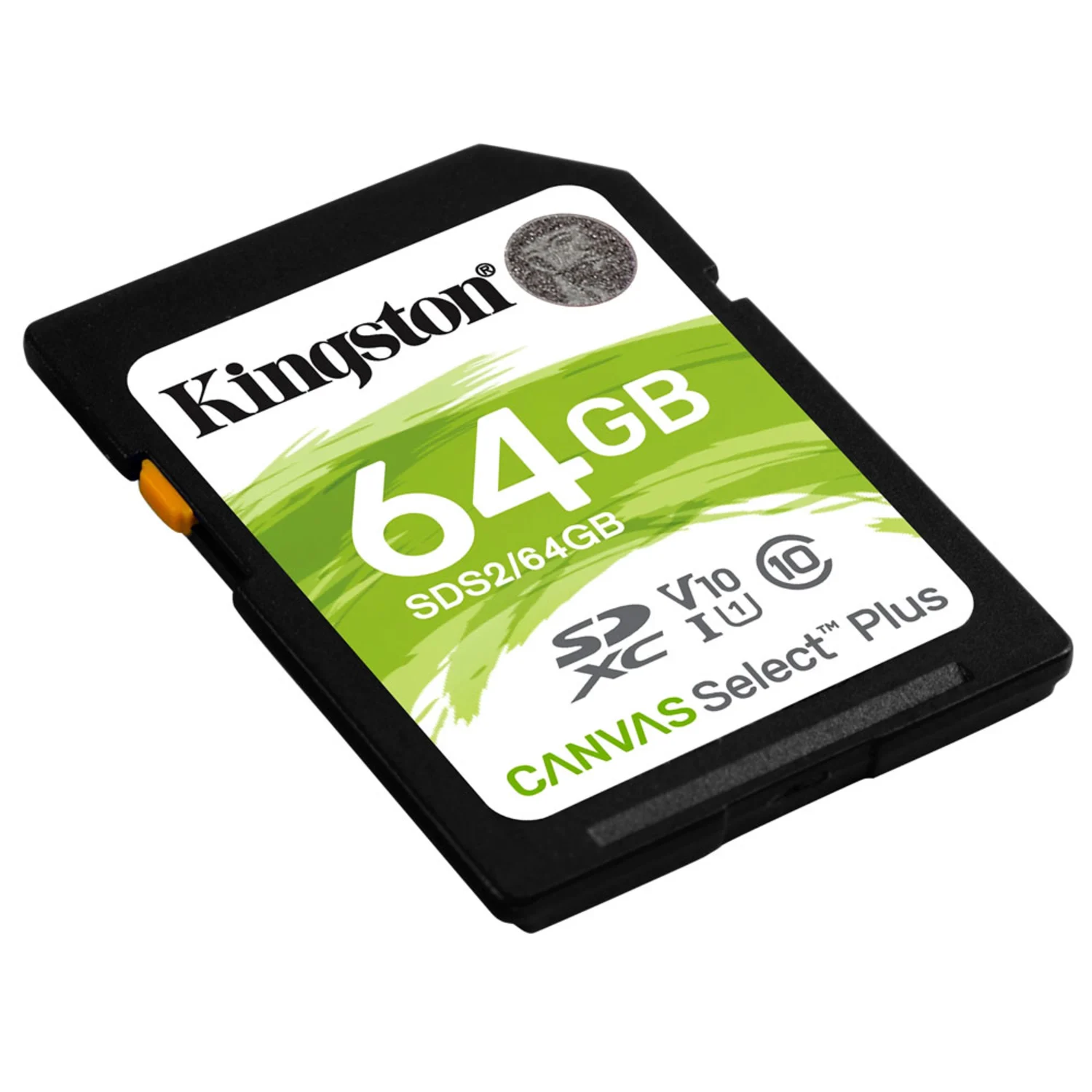 Cartão de memória SD Kingston Canvas Select 64GB / 100MBs / Classe 10 - (SDS2/64GB)