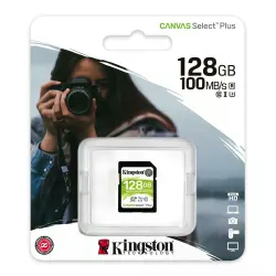 Cartão de memória SD Kingston Canvas Select Plus 128GB / 100MBs / Classe 10 - (SDS2/128GB)