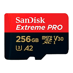 Cartão de Memória Micro SD 256GB SanDisk Extreme Pro - 170-90MBS SDSQXCZ-256G-GN6M